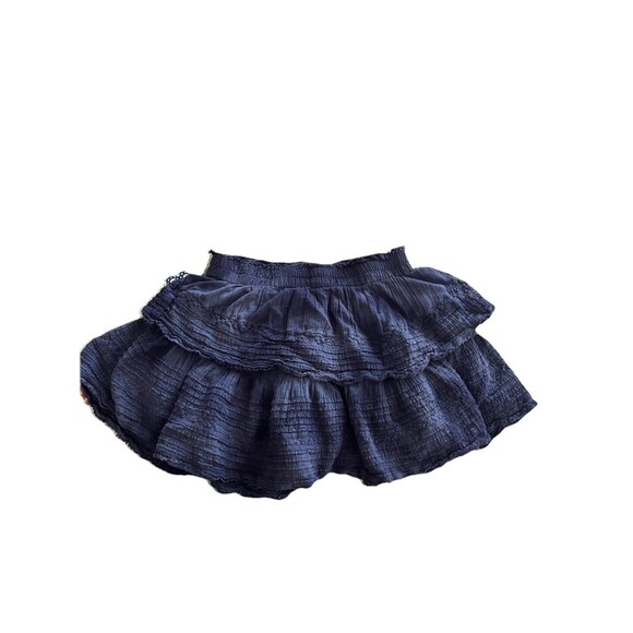 Aerie Women's Medium Tie Dye Blue Tiered Rock N Ruffle Skirt - Picture 8 of 8